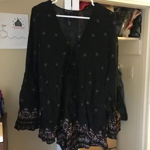 ✨NWOT Kendall & Kylie Black Romper w/ LongSleeves✨